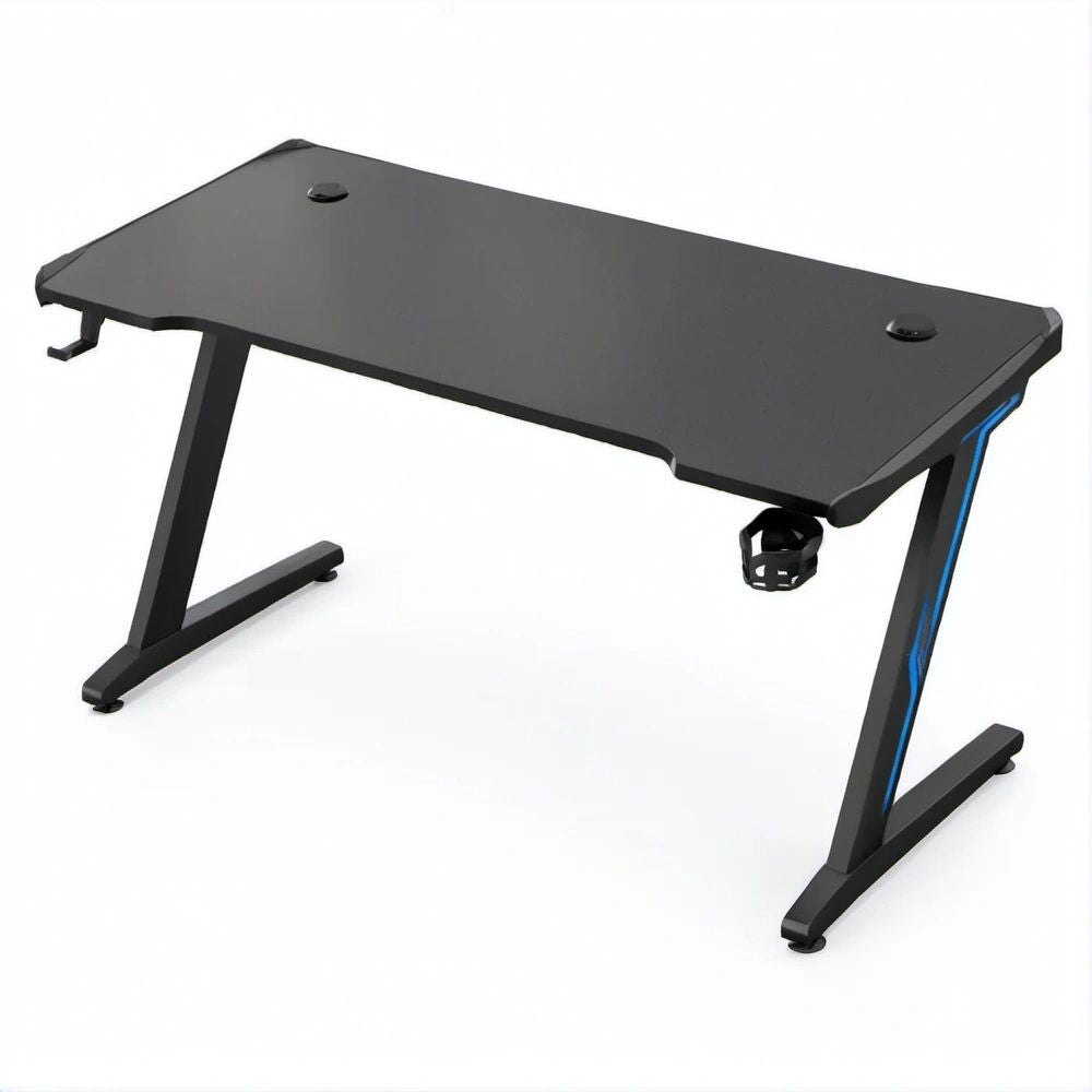Gaming-Schreibtisch Schwarz/Blau, 120 x 60 x 75 cm